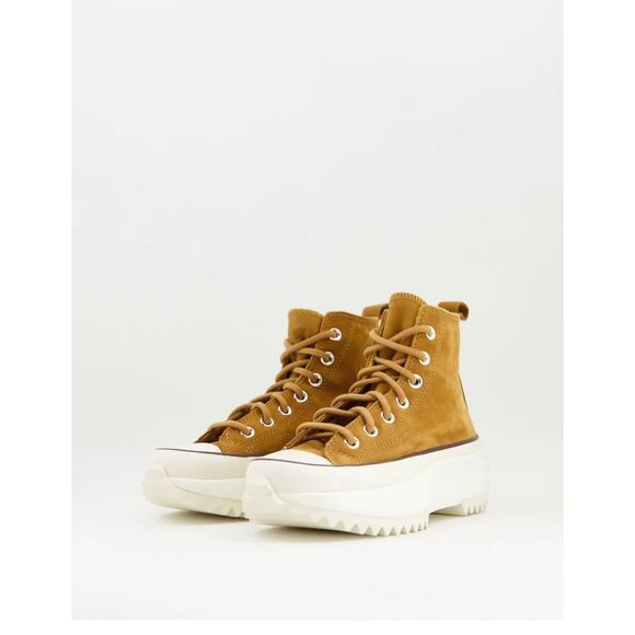 New Converse Run Star Hike Hi trainers in wheat nubuck Size Us 10.5 - Picture 4 of 10